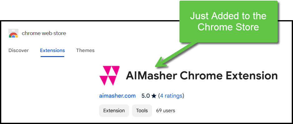 added to the Chrome Store