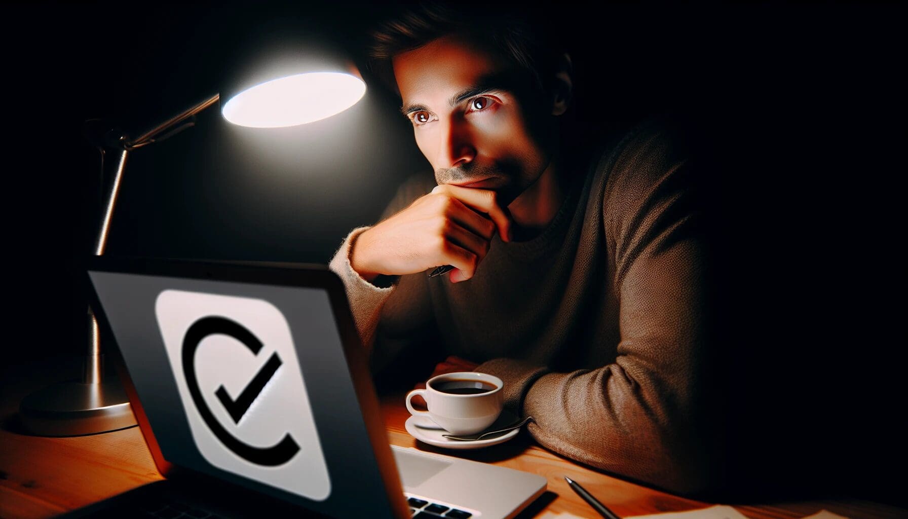 Person contemplating whether Grammarly Pro is worth it, considering its features and value