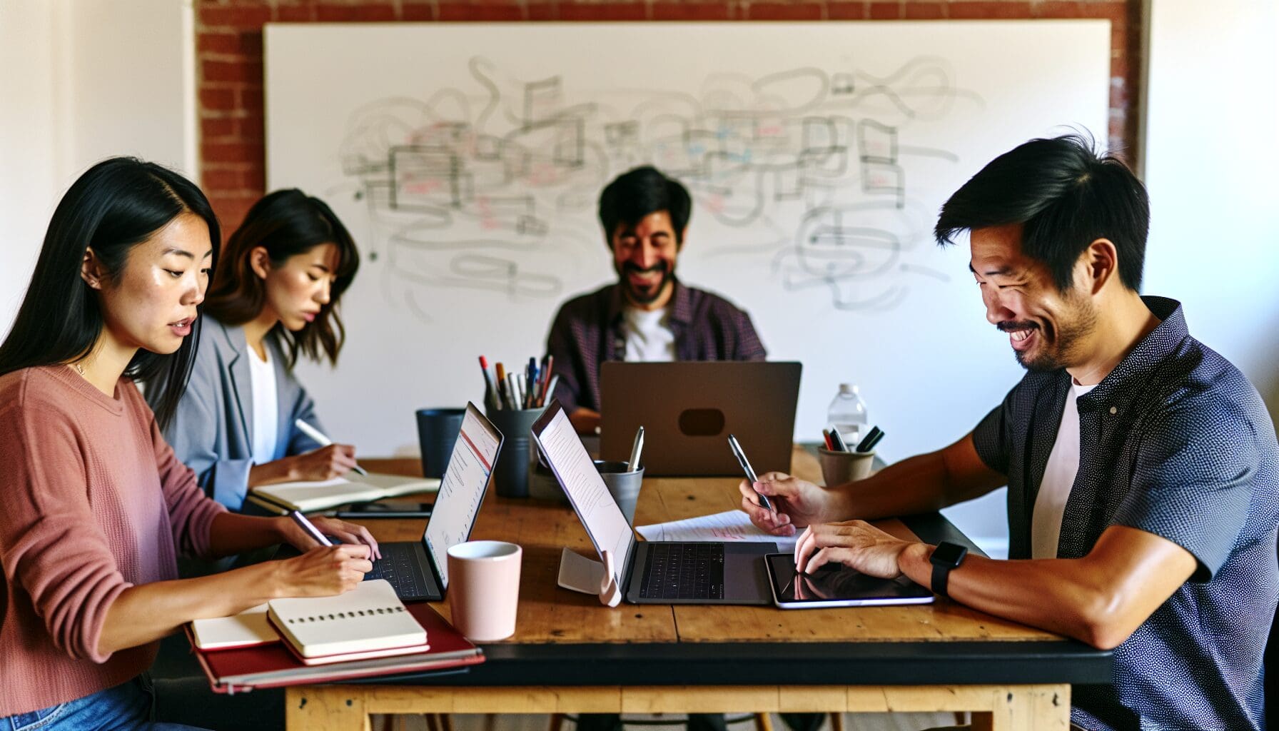 Photo of real-time collaboration in writing workflow