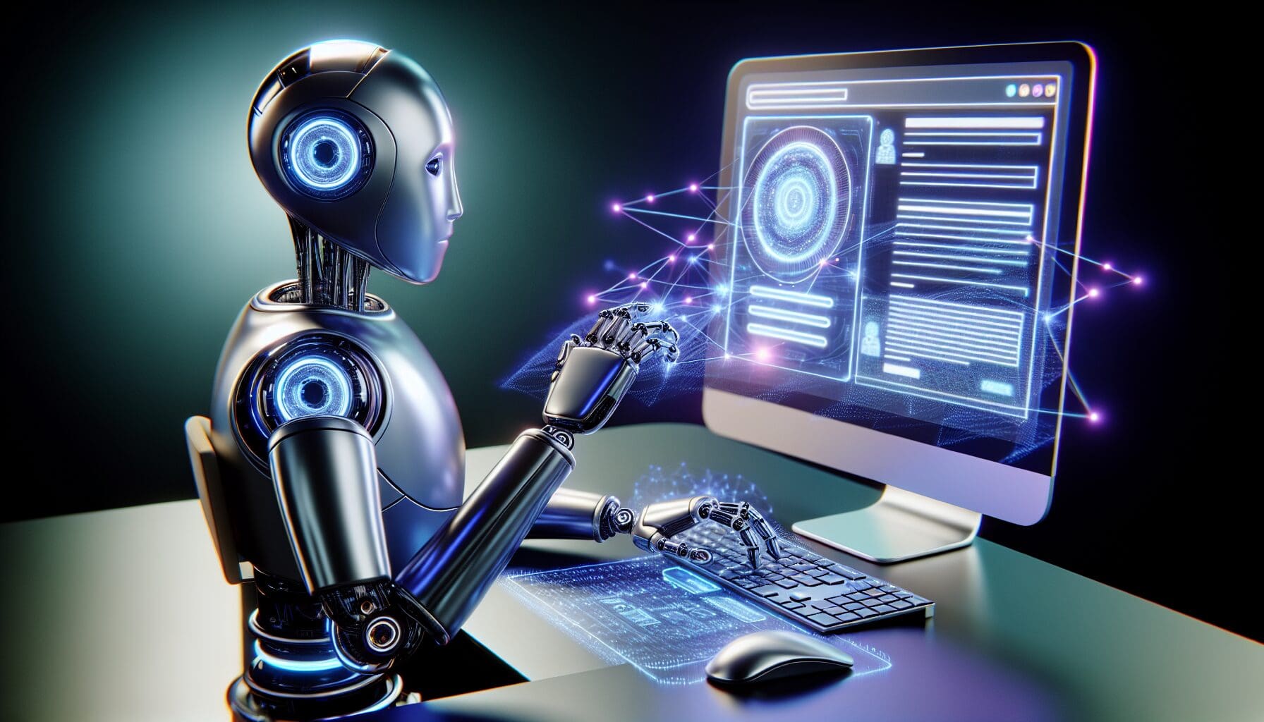 Illustration of AI-powered SEO content optimization