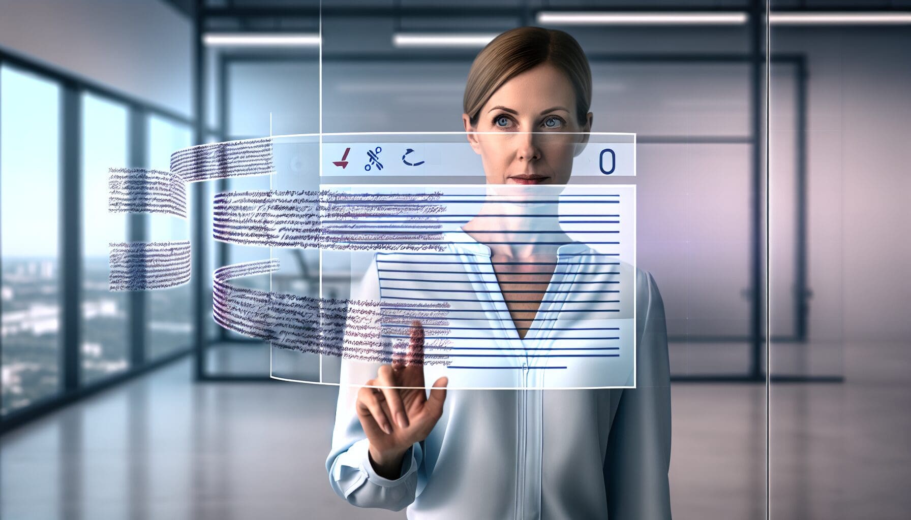 Photo of AI text generation process